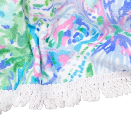 Miniatura 2 de Lilly Pulitzer Toalla grande para piscina/playa de tamaño extra, 40 x 70, toalla grande de felpa para adultos, Soleil It On Me