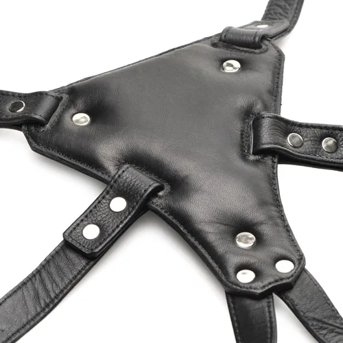 Miniatura 3 de Strict Leather Daddy An Li Leather Strap-on Arnés - SM