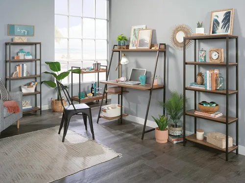 Miniatura 12 de Sauder North Avenue Escritorio para computadora con gabinete, L: 43.07" x W: 20.16" x H: 54.21", Mango Sindoori