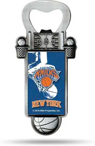 Miniatura 23 de Rico Industries Abrebotellas magnético de baloncesto de la NBA, acero inoxidable, imán fuerte para exhibir en el refrigerador