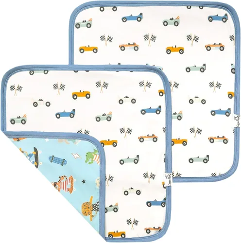 Miniatura 31 de Copper Pearl Juego de 2 mantas de seguridad para bebé, tamaño portátil para auto calmarse sobre la marcha, mantas de bebé ideales para niños