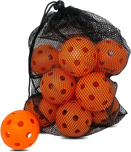 Miniatura 28 de 6 -Pack Pickleball Balls, 26 Holes Outdoor Pickleballs, High Elasticity & Durable Pickle Balls for All Style Pickleball Paddles Indoor Pickleballs