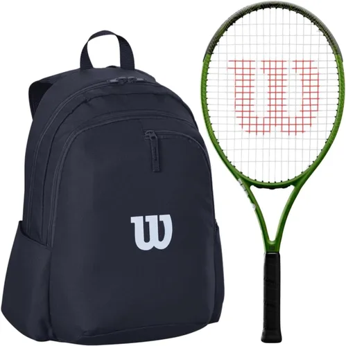 Wilson Blade Feel Comp Jr - Raqueta de tenis incluida con una bolsa de tenis o mochila