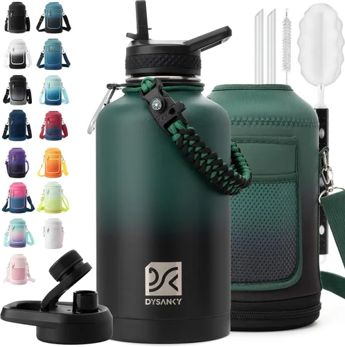 Miniatura 32 de DYSANKY Botella de agua aislada de 32 onzas, metal al vacío de acero inoxidable grueso, jarra de agua deportiva portátil para gimnasio y senderismo