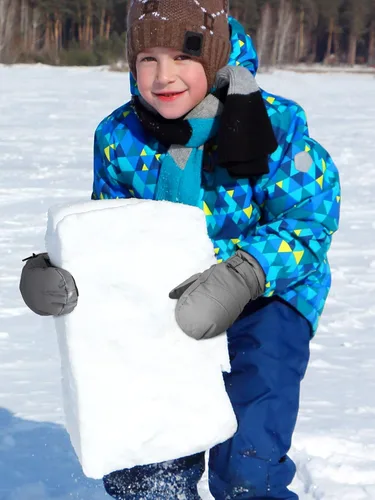 Miniatura 2 de 3 pares de guantes impermeables para niños, guantes de nieve para invierno, guantes de esquí cálidos para niñas y niños