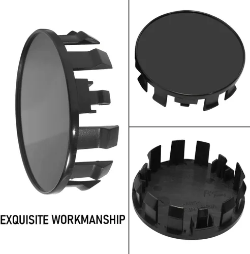 Miniatura 8 de RTrhinoTuning 4 tapas centrales de rueda compatibles con Armada Titan Pathfinder Frontier Xterra, tapa central de llanta negra, 40342-EA210 62612