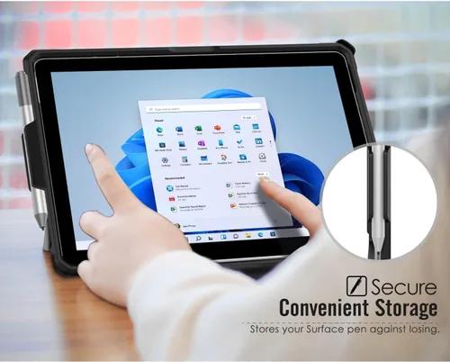 Miniatura 7 de MoKo Funda compatible con Microsoft Surface Go 4 / Surface Go 3 / Surface Go 2 / Surface Go Funda protectora todo en uno con soporte para bolígrafo