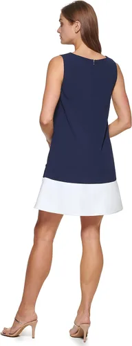 Miniatura 4 de DKNY Women's Jewel Neck Sleeveless Shift Dress