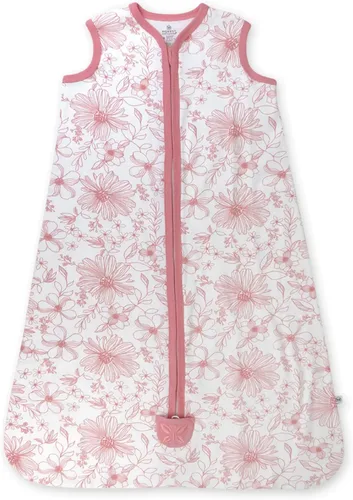 Miniatura 9 de HonestBaby Manta de vestir de algodón orgánico acolchada, gris claro jaspeado, grande
