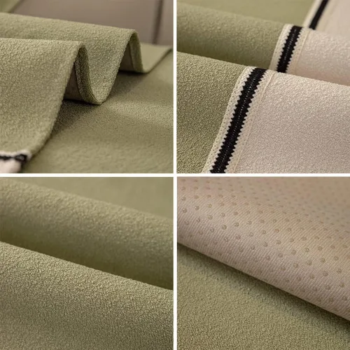 Miniatura 6 de vctops Funda de sofá de felpa con retazos para sofá para todas las estaciones, funda de sofá modular mullida y esponjosa, funda de sofá suave