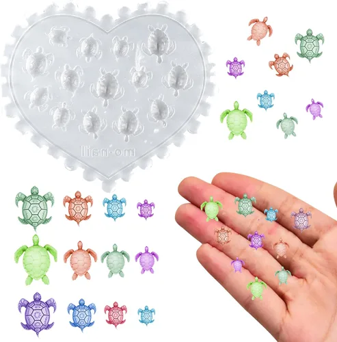 Miniatura 12 de Moldes de Silicona de Resina con Letras Mini Pequeñas Lindos Moldes de Letras Micro para Casa de Muñecas Moldes de Fundición de Epoxi para Bricolaje