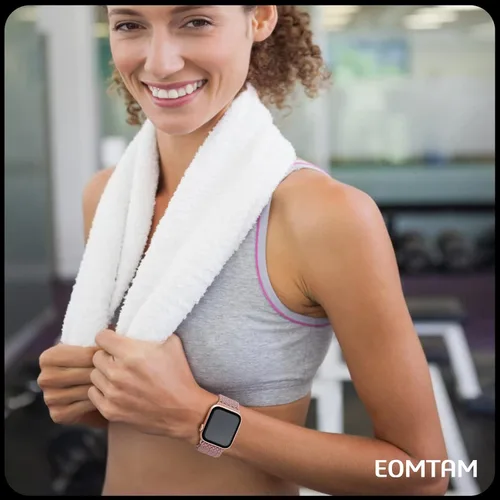 Miniatura 5 de 5 Pack de Correas Trenzadas Elásticas Compatibles con Bandas de Apple Watch para Mujeres y Hombres 38mm 40mm 41mm 42mm 44mm 45mm 46mm 49mm, Correas