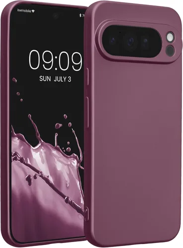 Miniatura 144 de kwmobile Funda compatible con Google Pixel 9 Pro - Funda protectora delgada de TPU para teléfono - Acabado mate suave - Negro mate