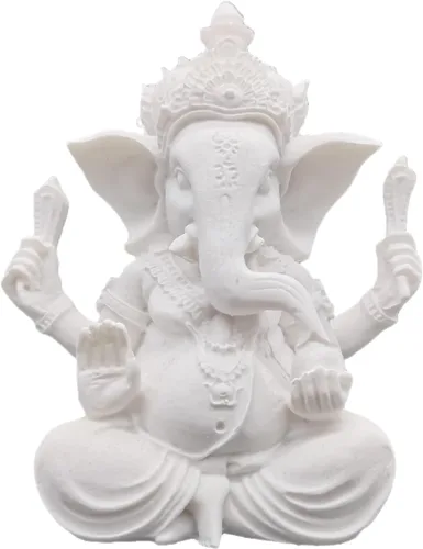 Miniatura 9 de Estatua de Dios indio, Señor Ganesha, estatua de elefante hindú, esculturas de Buda de ídolo Ganpati, regalo hindú, templo para el hogar