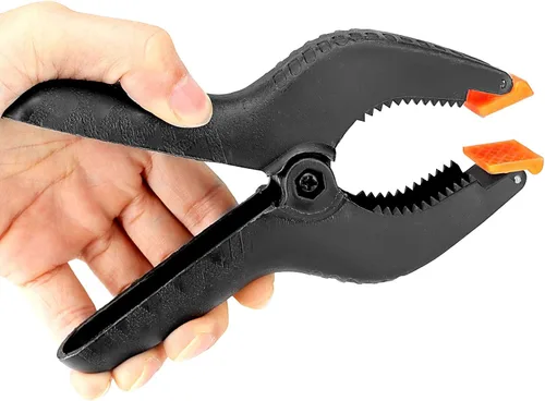 Miniatura 4 de ZOENHOU Juego de 20 abrazaderas de resorte de 4.5 pulgadas, clips de plástico de nailon resistente con almohadilla de mandíbula flexible y asas