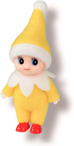 Miniatura 10 de Muñeca de elfo bebé de Navidad en mono azul