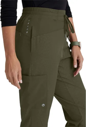 Miniatura 5 de Barco One Pantalón deportivo, pantalón quirúrgico de altura media, con tejido elástico de 4 vías y 3 bolsillos, para mujer