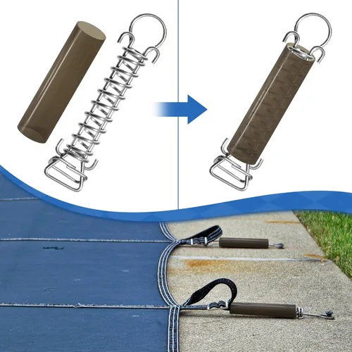 Miniatura 6 de 20 fundas para piscina, fundas de resorte, cubierta de resorte para piscina, cubierta de seguridad para piscina, resortes, fundas protectoras