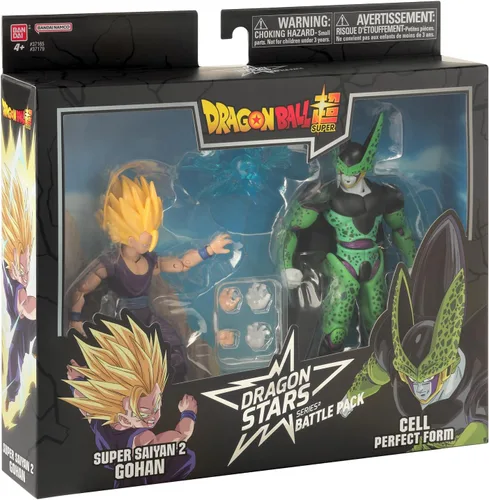 Miniatura 17 de Dragon Stars Series - Dragon Ball Super - Set de figuras de acción de batalla Dragon Ball Super, Gohan Super Saiyan 2 vs. Cell