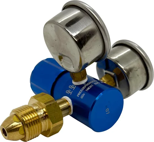 Miniatura 5 de Regulador de nitrógeno de aluminio compacto de alto rendimiento 0-400PSI