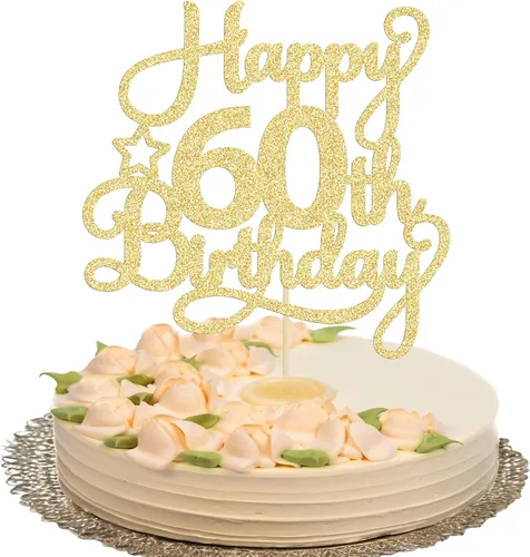 Miniatura 66 de 1 paquete de decoración de pastel de feliz 15 cumpleaños, topper de pastel dorado con purpurina Mis Quince 15, saludos a 15 años, adorno de pastel