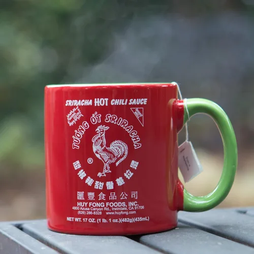 Miniatura 4 de Sriracha2Go Taza de cerámica Rojo y Verde, grande, de 20 oz
