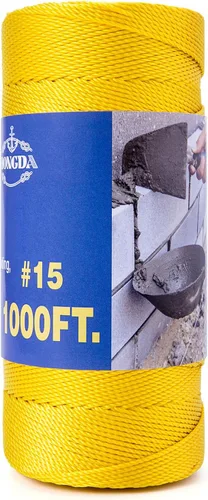 Miniatura 16 de HONGDA Mason Line - Cuerda de polipropileno torcido #18 de 215 pies, perfecta para trabajos de mampostería y para el diseño de construcción general