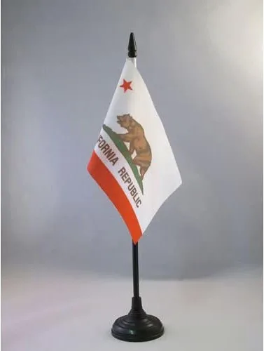 Miniatura 25 de Bandera de mesa de Colorado de 4 x 6 pulgadas, bandera de escritorio del estado de Colorado de EE. UU., 5.9 x 3.9 in, palo y base de plástico negro
