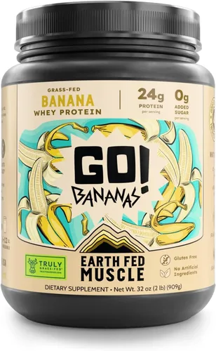 Miniatura 16 de Earth Fed Muscle Power Couple Mantequilla de Maní Chocolate Aislado de Proteína de Suero Verdaderamente Alimentado con Pasto - Certificado NSF. Sin