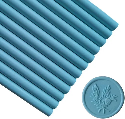 Miniatura 17 de Seal - 12 barras de cera para sellar cera con pistola de pegamento, palitos de cera para sellar cera, ideales para tarjetas, sobres, envoltura