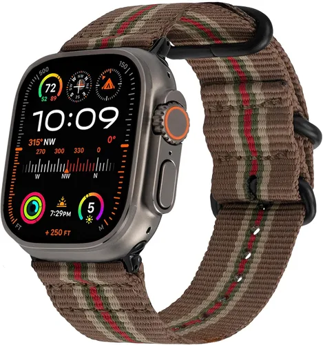 Miniatura 14 de Carterjett - Correa para Apple Watch 1.732 pulgadas, 1.654 pulgadas, 1.575 pulgadas, 1.496 pulgadas, nailon NATO, correas iWatch, mujeres y hombres
