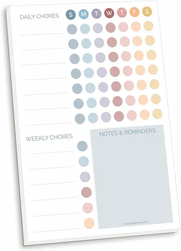 Miniatura 10 de bloom daily planners Bloc magnético de planificación de tareas – Rastreador de hábitos y tareas pendientes diarios y semanales para adultos