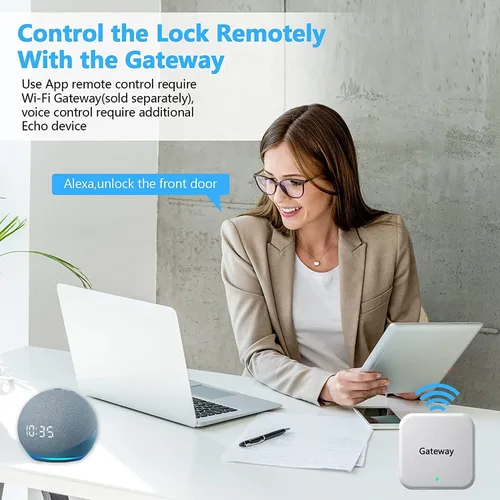 Miniatura 5 de Cerradura de puerta inteligente, sin llave, huella digital, cerradura de manija SCYAN X2 con acceso de teclado para pantalla táctil, bloqueo Bronce