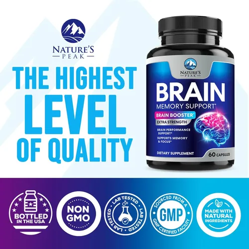 Miniatura 4 de Suplemento de Memoria Cerebral - Nootrópicos de Fuerza 3X para Concentración, Claridad y Apoyo del Enfoque - Vitaminas Cognitivas para la Salud