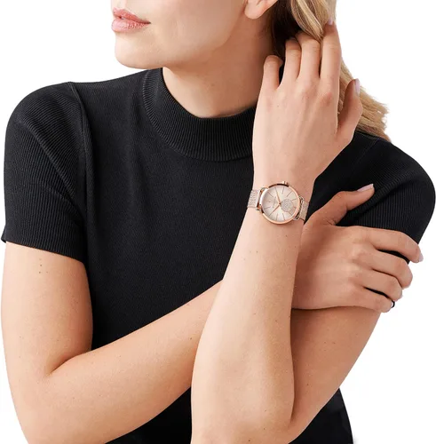 Miniatura 5 de Michael Kors Reloj Portia de acero inoxidable de tres manos para mujer