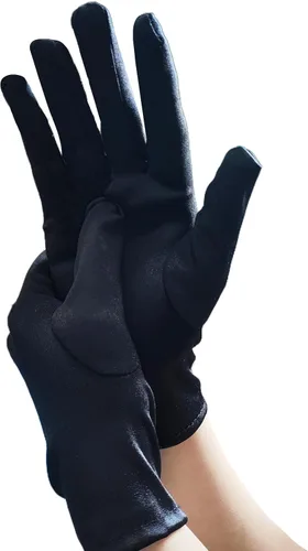 Miniatura 2 de Guantes cortos de satén, guantes de ópera de los años 20 para mujeres, vestido de noche elástico, para novia, boda, fiesta de té