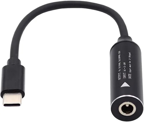 Miniatura 10 de DC Jack 0.098x0.028 in Entrada a USB-C Tipo-C Cable de carga de enchufe de alimentación para teléfono portátil PD9V 5V 20V