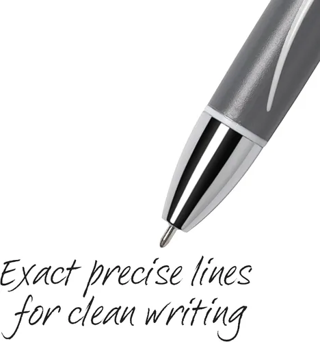 Miniatura 4 de BIC Glide Exact - Bolígrafos retráctiles negros, punta fina (0.028 in), paquete de 3 unidades, bolígrafos negros de escritura ultra suaves