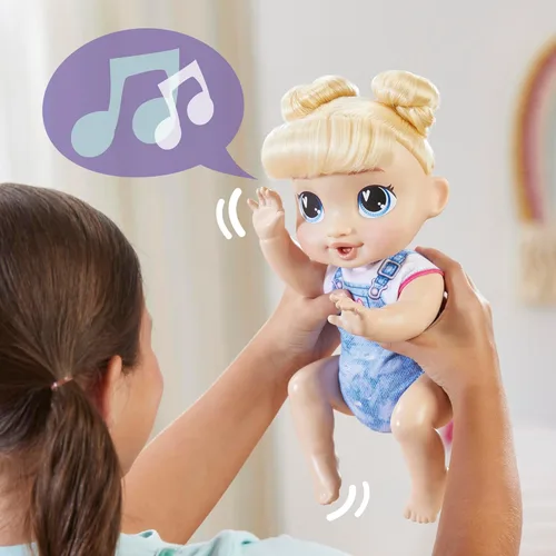 Miniatura 5 de Baby Alive Crawl 'n Play Harper Hugs - Conjunto de muñeca bebé electrónica gateadora, cabello rubio, juguetes para niños y niñas de 3 años