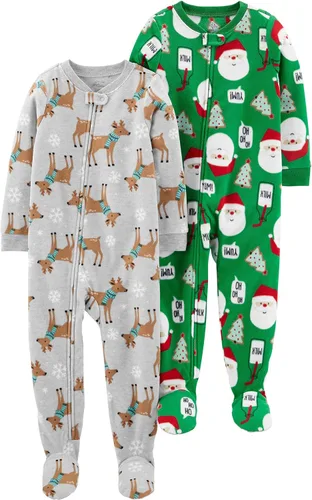 Miniatura 23 de Simple Joys by Carter's Pijamas de forro polar con pies resistentes al fuego para niños