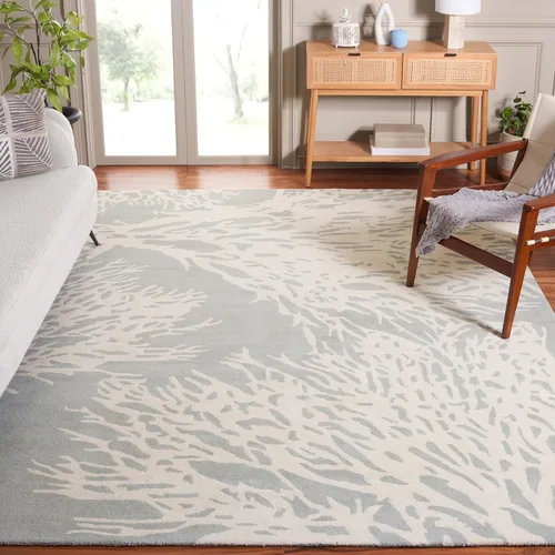 Miniatura 20 de SAFAVIEH Bella Collection BEL115B - Alfombra de lana de primera calidad hecha a mano de 6 x 9 pies, color beige y terracota Beige/Terracota