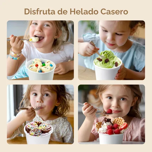 Miniatura 9 de Máquina para hacer helados enrollados, máquina de helado instantáneo con tapa y 2 espátulas, acero inoxidable SUS316 de grado alimenticio, bandeja