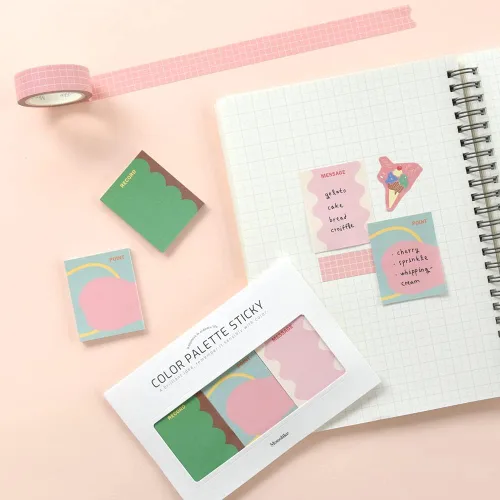 Miniatura 3 de Monolike Paleta de colores Sticky Objet 300 A Set 4P - Bloc de notas autoadhesivo 30 hojas