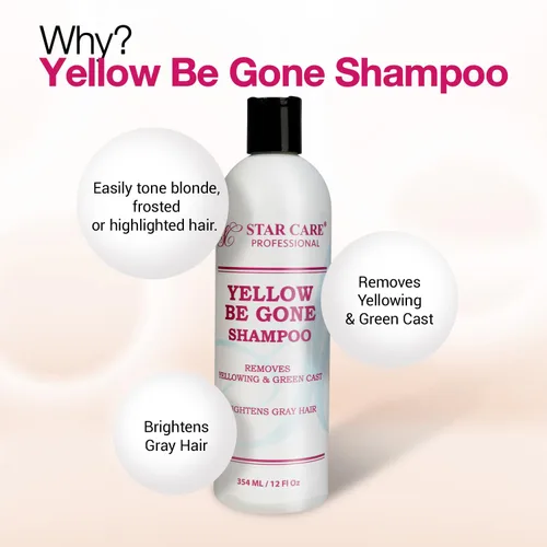 Miniatura 2 de Champú Yellow Be Gone de 4 onzas / 4.0 fl oz (paquete de 1) neutralizador aclarante de cobrizo para cabello decolorado, rubio, gris y resaltado