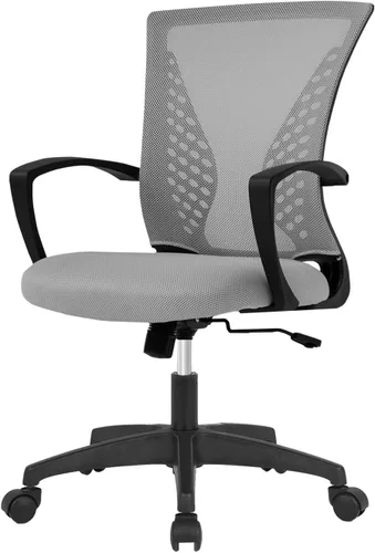 Miniatura 9 de Silla de escritorio de oficina, silla ergonómica para juegos de computadora con ruedas giratorias de 360 grados, sillas de escritorio de oficina