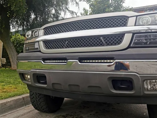 Miniatura 5 de iJDMTOY Kit de barra de luz LED de parachoques inferior de 32 pulgadas compatible con Chevy Silverado 1500 2500 3500 Avalanche: barra de luz LED