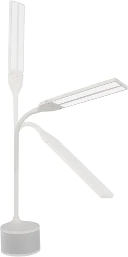 Miniatura 9 de OttLite Lámpara de escritorio LED con doble cabezal y altavoz Bluetooth, regulable con control táctil y modos de color, puerto de carga USB, LED