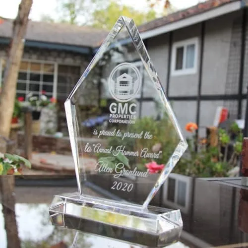 Miniatura 3 de Placa de regalo de agradecimiento de cristal personalizada, premio del empleado, agradecimiento de jubilación, regalo único de jubilación