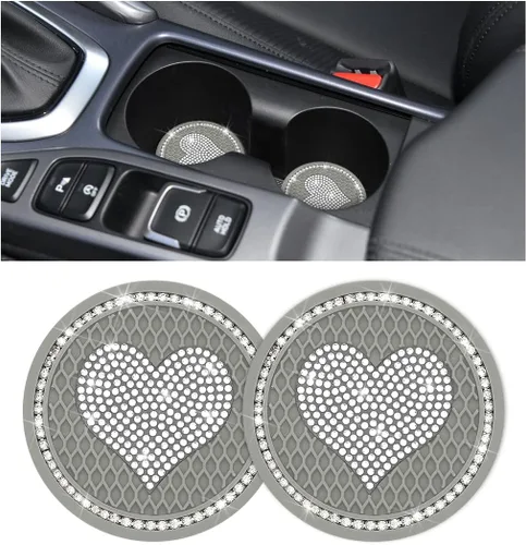 Miniatura 18 de zipelo Paquete de 4 Posavasos para Tazas de Automóvil, Inserto Posavasos para Portavasos de Vehículo de 2.75 Pulgadas, Antideslizante Automotriz