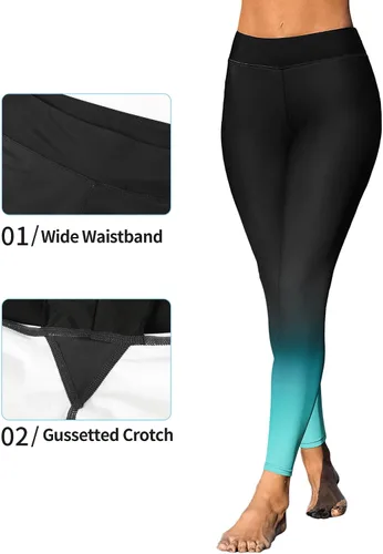 Miniatura 18 de ATTRACO Pantalones de natación de talle alto - Leggings de natación para mujer